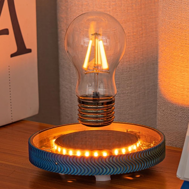 Office And Tech - Lampadina LED Levitante Senza Fili, Lampada