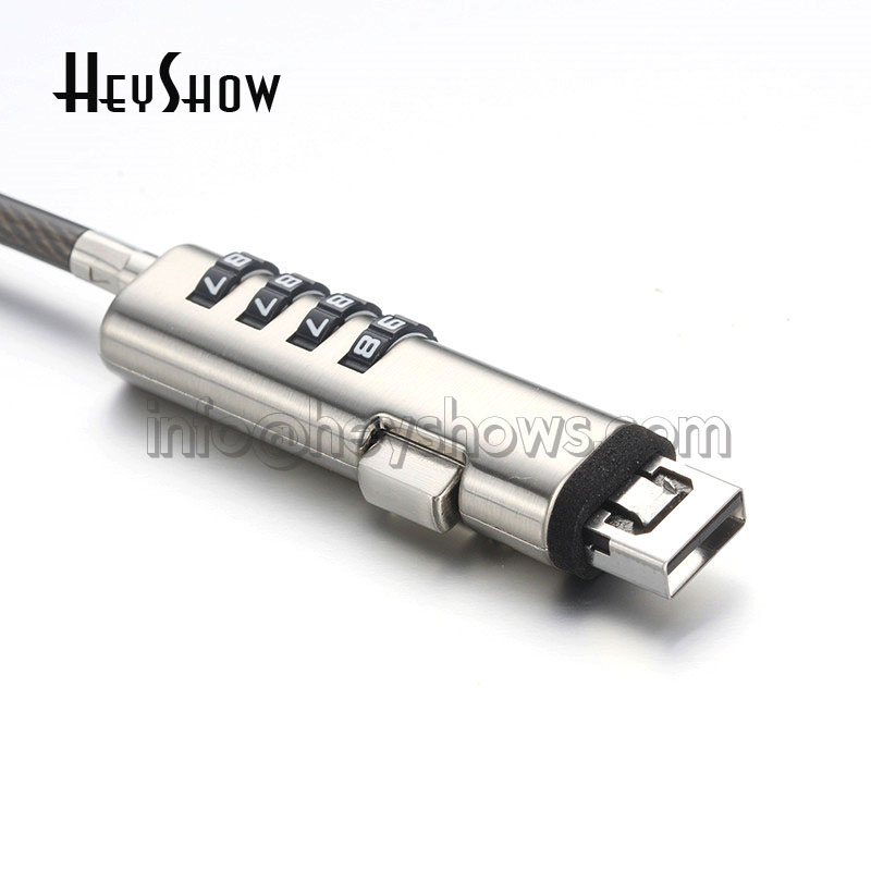 Cable Lock Laptop - Lucchetto di Sicurezza USB per Laptop