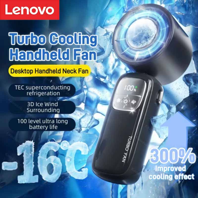 Office And Tech - Ventilatore Elettrico Portatile Lenovo 30000RPM, Ventilatore