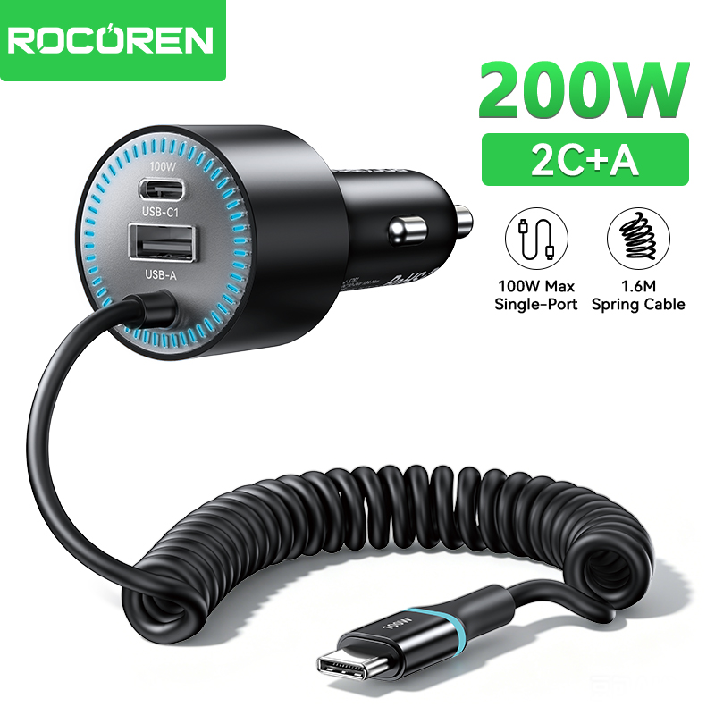 Caricabatterie per Auto Rocore - Cable Lock Laptop recensione e prezzo