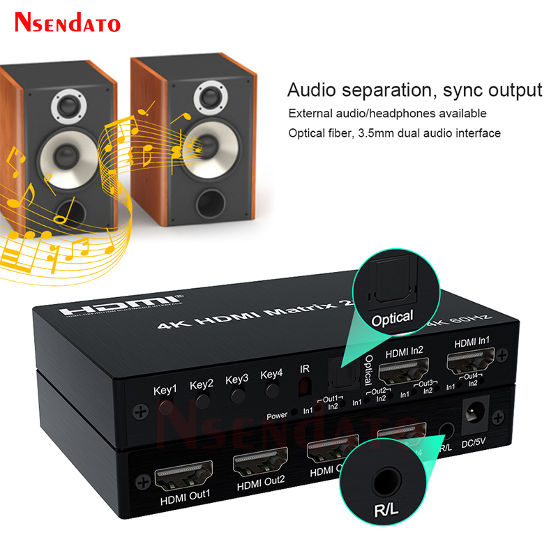Matrice HDMI 4K 60Hz 2x4 per D - Hdmi Matrix Switch recensione e prezzo
