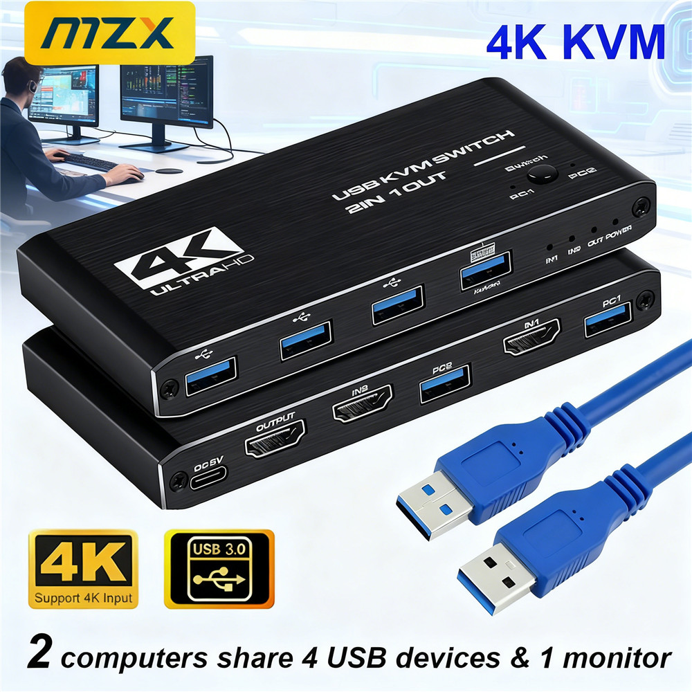 Switch KVM 4K 60Hz, Hub USB 3. - Hdmi Matrix Switch recensione e prezzo