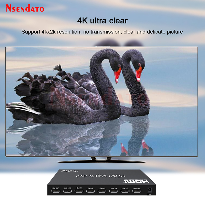 Matrice HDMI 6x2 4K 60Hz con A - Hdmi Matrix Switch recensione e prezzo
