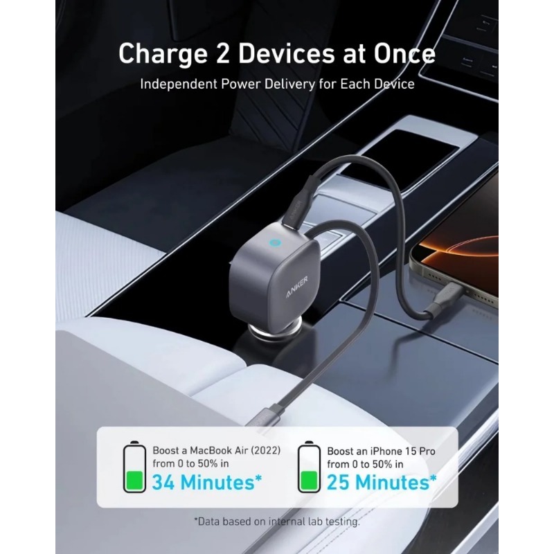 Caricabatterie da auto Anker A - Cable Lock Laptop recensione e prezzo