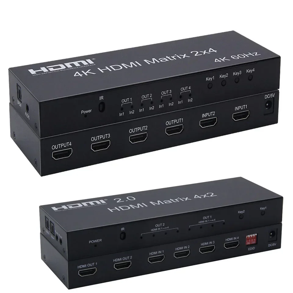 4K 60Hz 2x4 HDMI Matrix 2 in 4 - Hdmi Matrix Switch recensione e prezzo
